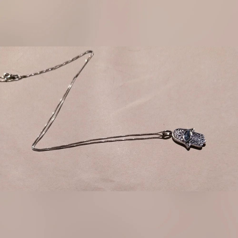 Silver Sterling Necklace & Pendant - Picture 10 of 11